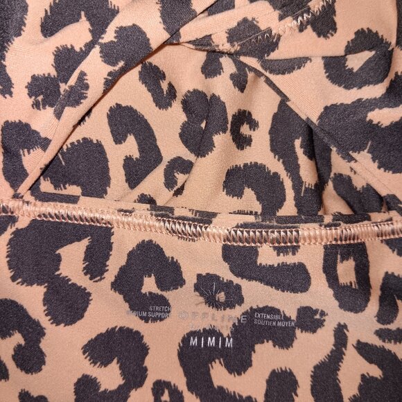 OFFLINE BY AERIE STRETCH MEDIUM SUPPORT SPORTS BRA LEOPARD ANIMAL PRINT - Picture 5 of 8